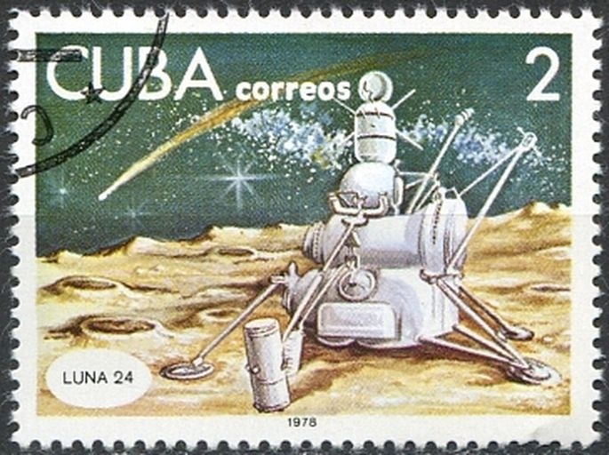 Cuba 1978 Scott 2184 Sello º Espacio Estacion Luna 24 2c